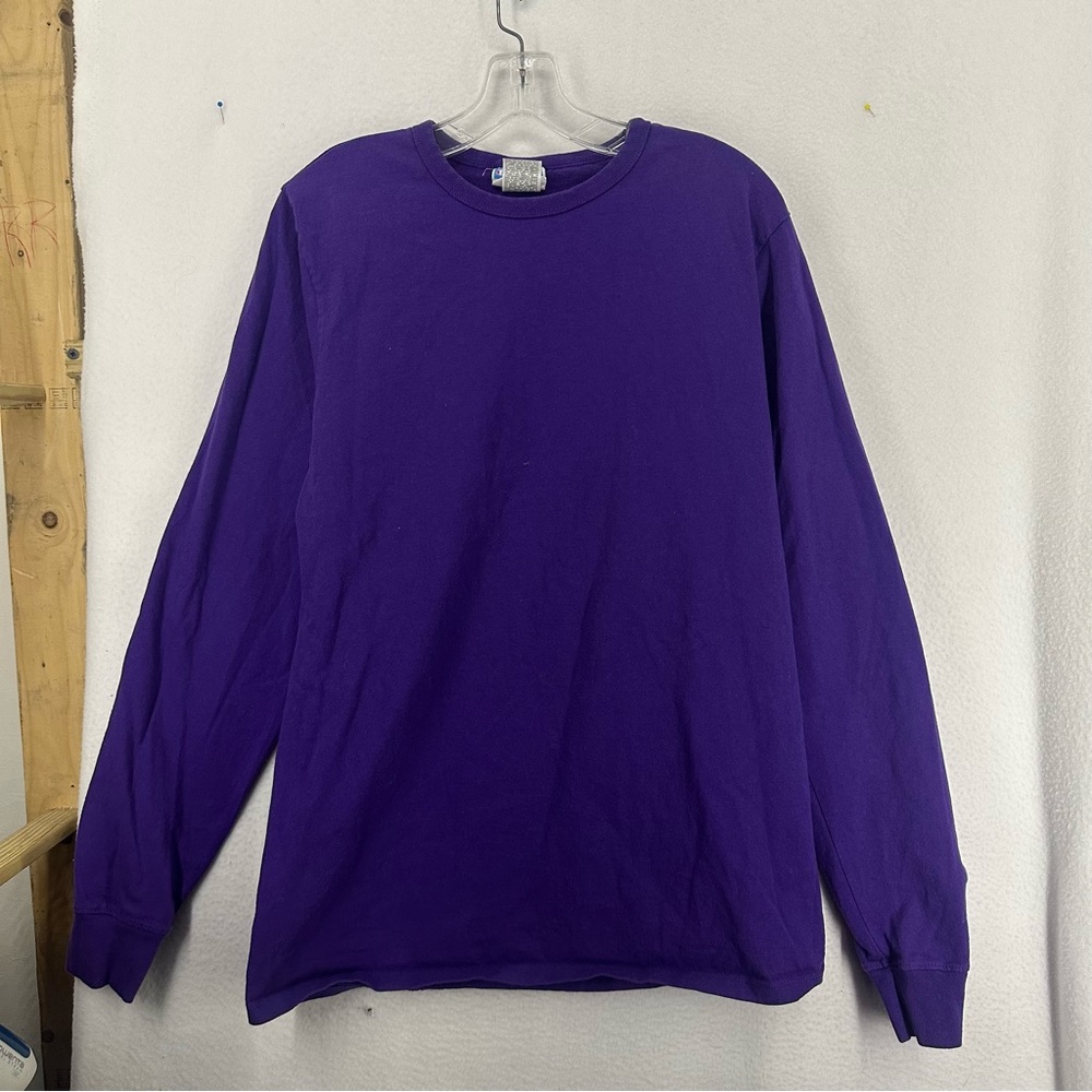 Champion Long Sleeve T‎ Shirt Mens Large Purple